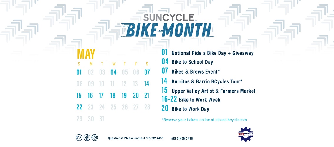 SunCycle Bike Month Calendar-2022