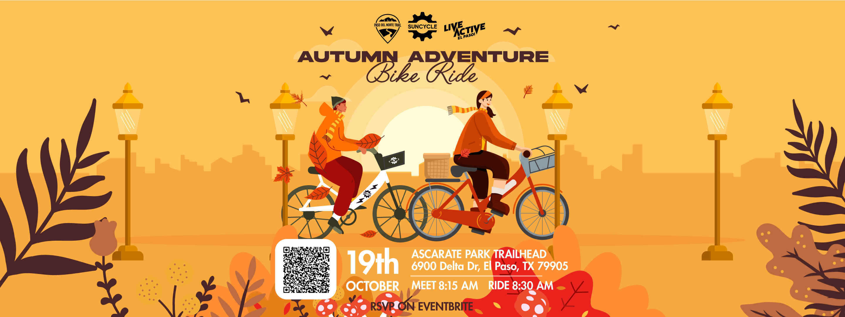 Autumn Adventure Bike Ride Event Link Banner